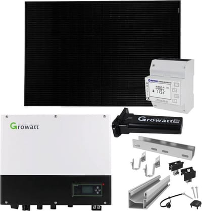 Growatt 3kWp Glas Glas PV-systeem Met SPH3000