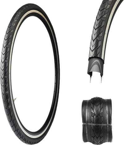 Fietsbanden 700x35c - Racefietsbanden Draadbanden - Veilig Fietsen - 3mm Lekbescherming - 37-622 - Zwart