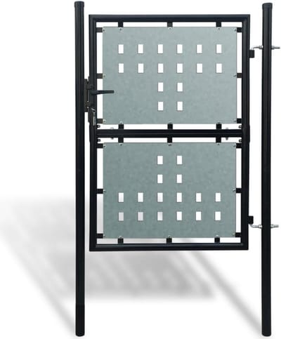 Tuindeur Staal - Hekwerk Poort - Tuin Afscheiden - Inclusief Slot - 250 cm Hoog - Zwart