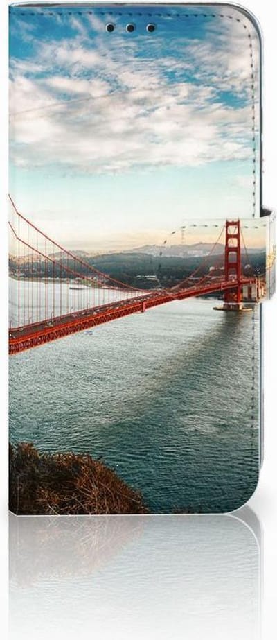 Honor 10 Lite Flip Cover Golden Gate Bridge