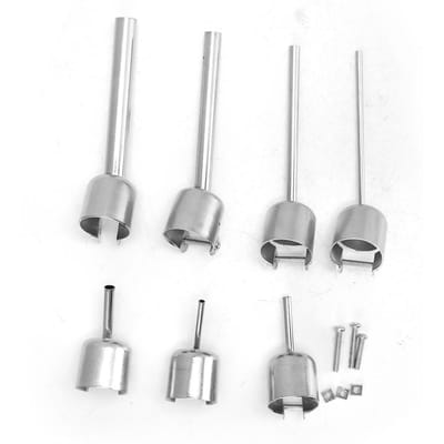 7 stuks Set 850 Universele Stalen Heteluchtpistool Mondstuk 10x10mm 8x8mm 5x5mm 4x4mm 3x3mm