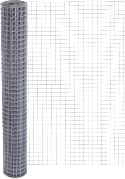 Volieregaas 12mm/1.0mm/50cm/10m Verzinkt.