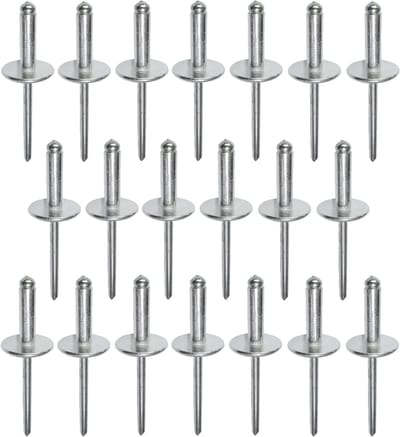 Blinde Klinknagels - Popnagels Aluminium Staal - Bevestigen Materialen - Brede Kop - 48x16mm - Grijs