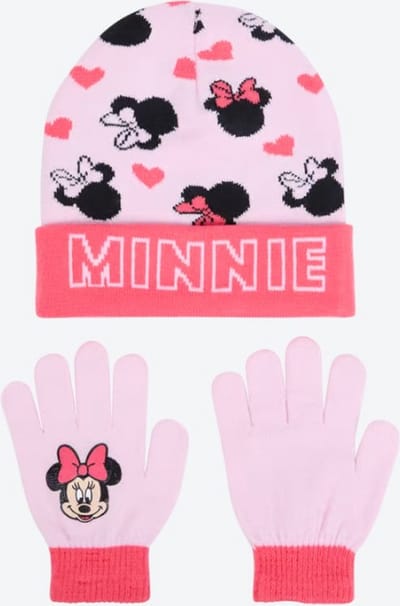 Disney Minnie Mouse Kinder Winterset – Muts & Handschoenen – Warm & Zacht – One Size – Meisjes – Roze – Officiële Minnie Mouse Merchandise