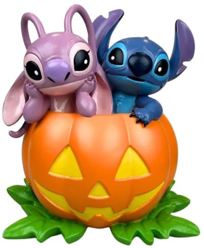Disney Home 3D Statue - Stitch And Angel In Pumpkin - Leuk voor Halloween