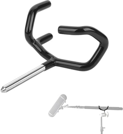 Microfoonhouder, Metalen Houder voor Audiopaal (Zwart)