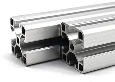Aluminium profiel groef 8 40 x 40 mm 1000 mm