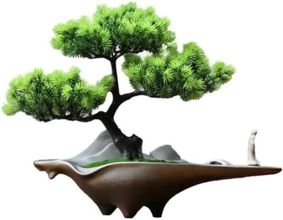 Kunst Bonsaiboom - Nep Boom Ornament - Woonkamer Decoratie - Onderhoudsvrij Ontwerp - 100 x 100 x 100 mm