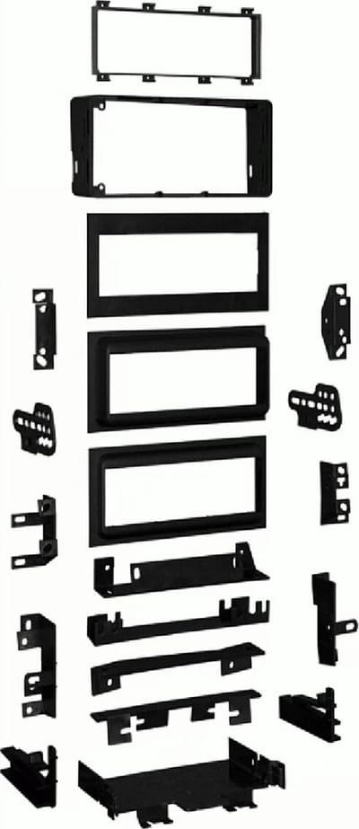 1-DIN Paneel geschikt voor Buick/Cadillac/Chevrolet/GMC - Kleur: Zwart (METRA)