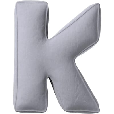 Kussen letter k Yellow Tipi Posh Velvet