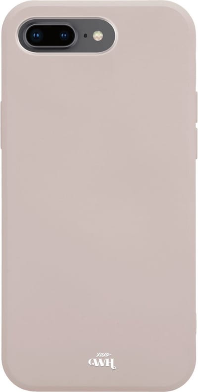 xoxo Wildhearts siliconen hoesje geschikt voor iPhone 7/8 Plus - Beige gekleurd hoesje - Pantone kleur - Backcover - verkrijgbaar in verschillende kleuren - Beige