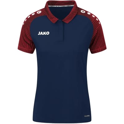 Jako Performance Polo Dames - Rood / Marine | Maat: 34