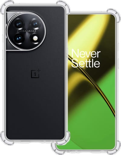 Hoesje Geschikt voor OnePlus 11 - Sterk & Shockproof - Siliconen Case - Back Cover - Telefoon Hoes Shock Proof - Transparant