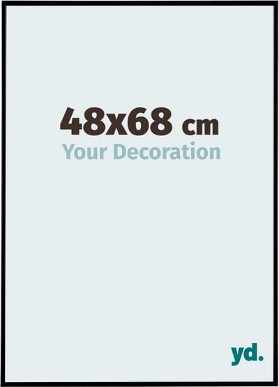 Your Decoration - Fotolijst 48x68 cm - Kunststof - Zwart Mat - Evry