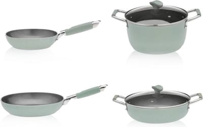 Primecook - 6-delige pannenset 'Veronica' - PFAS-vrij - inductie - veilige en slijtvaste antiaanbaklaag