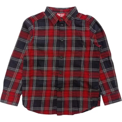 Diesel - Shirt Squares K407 Rood/Zwart - Cumbe Shirt J01363 KXBGH