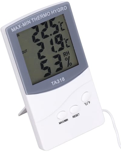 Digitale Thermometer - Hygrometer Weerstation - Binnen Buiten - Groot Scherm - 15cm Lengte