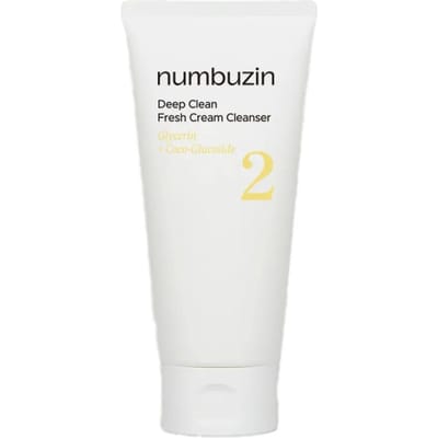 numbuzin No.2 Diep Reinigend Fris Crème Reinigingsschuim Dubbele Set 120ml ×2 white