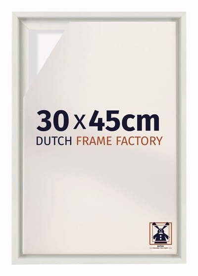 Baklijst 30x45 cm - Wit Mat - Geschikt voor Canvasdoek - MDF Baklijst Lausanne