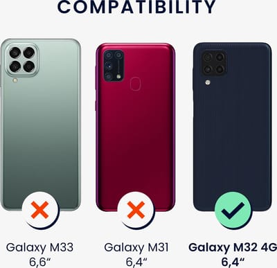 kwmobile telefoonhoesje geschikt voor Samsung Galaxy M32 4G - Hoesje met telefoonkoord - Back cover in transparant
