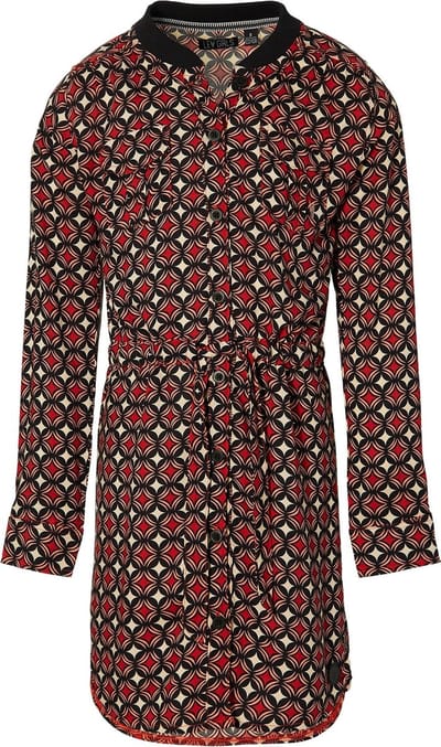Levv jurk Kaira donker rood retro print - maat 164