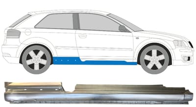 Volledige dorpel voor Audi A3 8P 2003-2012 / Rechts