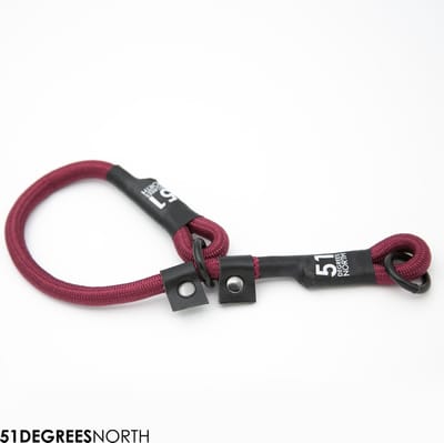 51 Degrees North - Wanderful - Collar - Nylon - Rope - Burgundy - 30-35cmx8mm