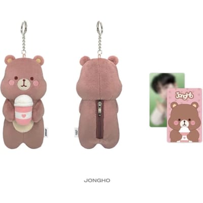 ATEEZ – [2026 WERELDTOUR IN JE FANTASIE] Officiële MD BEKERHOESJE SLEUTELHANGER JONGHO