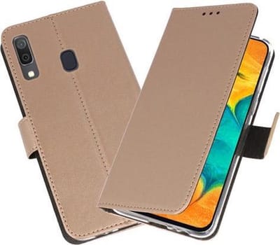 Bestcases Pasjeshouder Telefoonhoesje Samsung Galaxy A30 - Goud