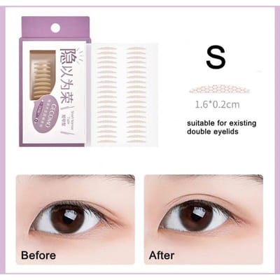 240 Stuks Onzichtbare Dubbele Ooglid Tape Sticker Langdurige Dubbele Vouw Zelfklevende Kant Plakken Clear Beige Big Eye gereedschap
