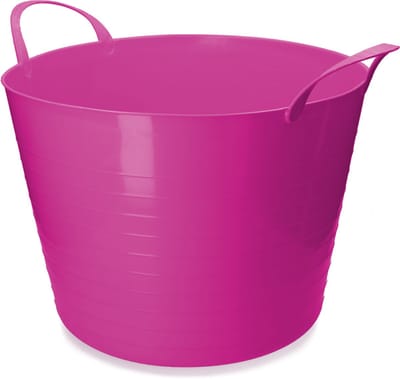 Emmer V-Trug Flexi roze 65 l