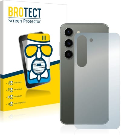BROTECT - Screenprotector voor Samsung Galaxy S23 (Achterkant) - Folie Beschermfolie Beschermglas matte