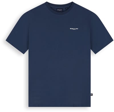 Ballin Amsterdam - Jongens Regular fit T-shirts Crewneck SS - Navy - Maat 8