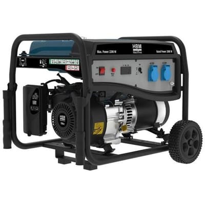 HBM aggregaat, generator 196 cc met benzinemotor 230V 2200W