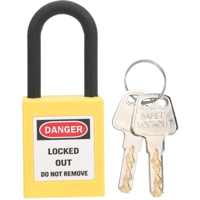 38mm Lockout Slot Nylon Industrieel Technische Isolatie Veiligheid Stofdicht Apparaat voor geel