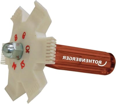 Fins Kam - Mesh Kam - Leidingonderhoud - Hoge Kwaliteit Metaal - 8-15 mm - Rood