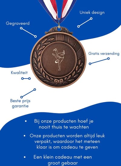 Akyol - dansen medaille bronskleuring - Dansen - familie vrienden - cadeau