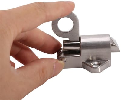 Dailygoods- Veer Vergrendeling Hoogwaardige Zinklegering - Veiligheidsdeur - Terugslagring - Eenvoudige Installatie - Aluminium Deurbouten - Duurzaam en Praktisch - Deurslot