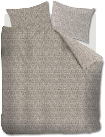 Riviera Maison Braided dekbedovertrek - Tweepersoons - 200x200/220 - Taupe