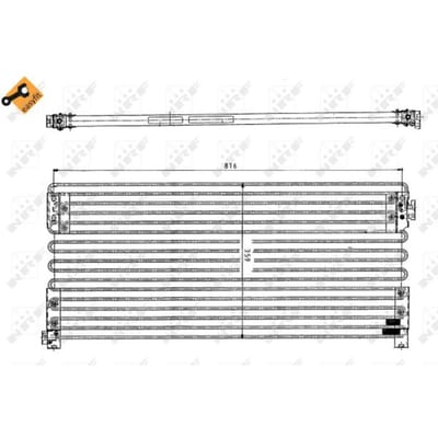 Condensor, airconditioning NRF 35154