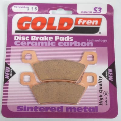 Gold Fren remblok voor Kymco 500 MXU I DX quad 2011 tot 2013 AVG/AVD nieuw