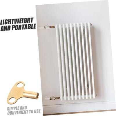 Ontluchtingssleutels - Radiator sleutels - Verwarming ontluchten - Stevig kopermateriaal - 2 stuks - Goud