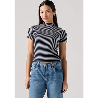 Levi's Lseeffortless T-shirt Black Maat: L | Tops Outlet | Dames | Zwart