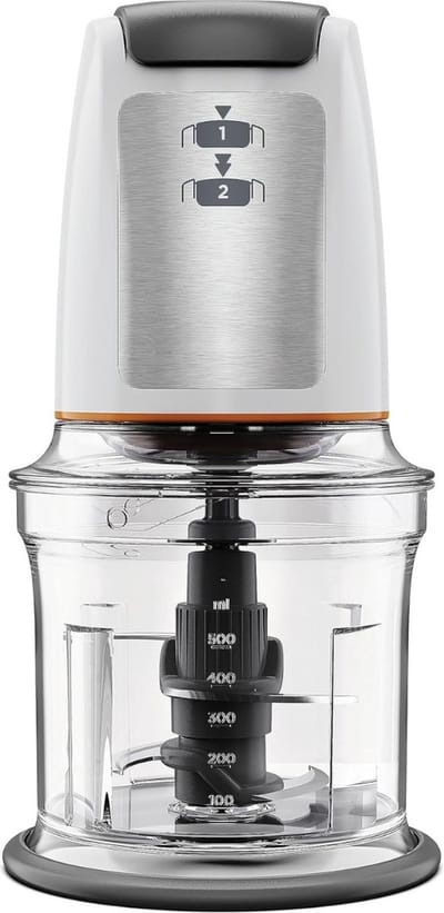 Groentesnijder Electrisch - Groentensnijder Multifunctioneel - Groentesnijder Machine - Elektrische Groentesnijder Handmatig - Foodprocessor - Uiensnijder – Vleesmolen – Gehaktmolen - RVS Top Kwaliteit - Zilver/Zwart