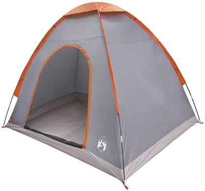 Tente de camping avec toit Gris et Orange 190 x 140 x 105 cm