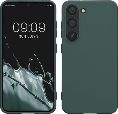 kwmobile telefoonhoesje geschikt voor Samsung Galaxy S23 - Hoesje voor smartphone - Back cover in blauwgroen
