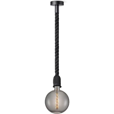 Home sweet home hanglamp Leonardo zwart Spiral g180 - smoke