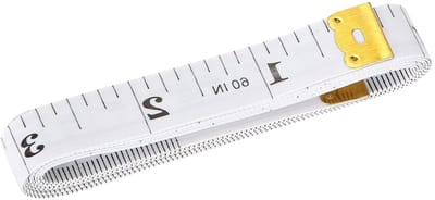 Zacht Meetlint - Flexibel PVC - Lichaam Meten - Dubbelzijdige Schaal - 60 Inch - Wit