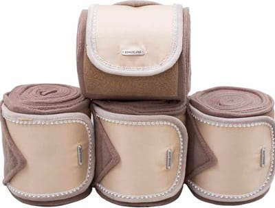 Kingsland Fleece Bandages Oktober Beige Cinder - One size size