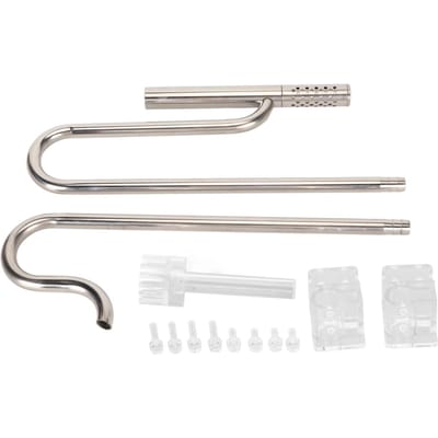 Ensemble Tuyaux Entrée Sortie Réglables Acier Inoxydable 304 Tuyaux Lys Aquarium avec Écumeur de Surface pour 16mm